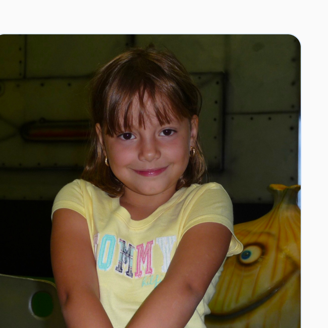 Mariana as a child